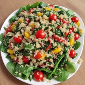 Salada de Quinoa com Vegetais Frescos